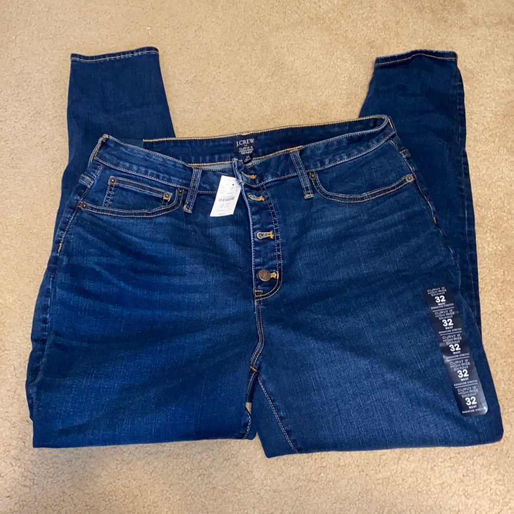 NWT JCrew factory curvy 10” high-rise skinny Jean 32